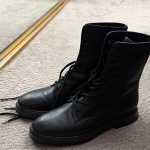 Steve Madden Black Combat Boots